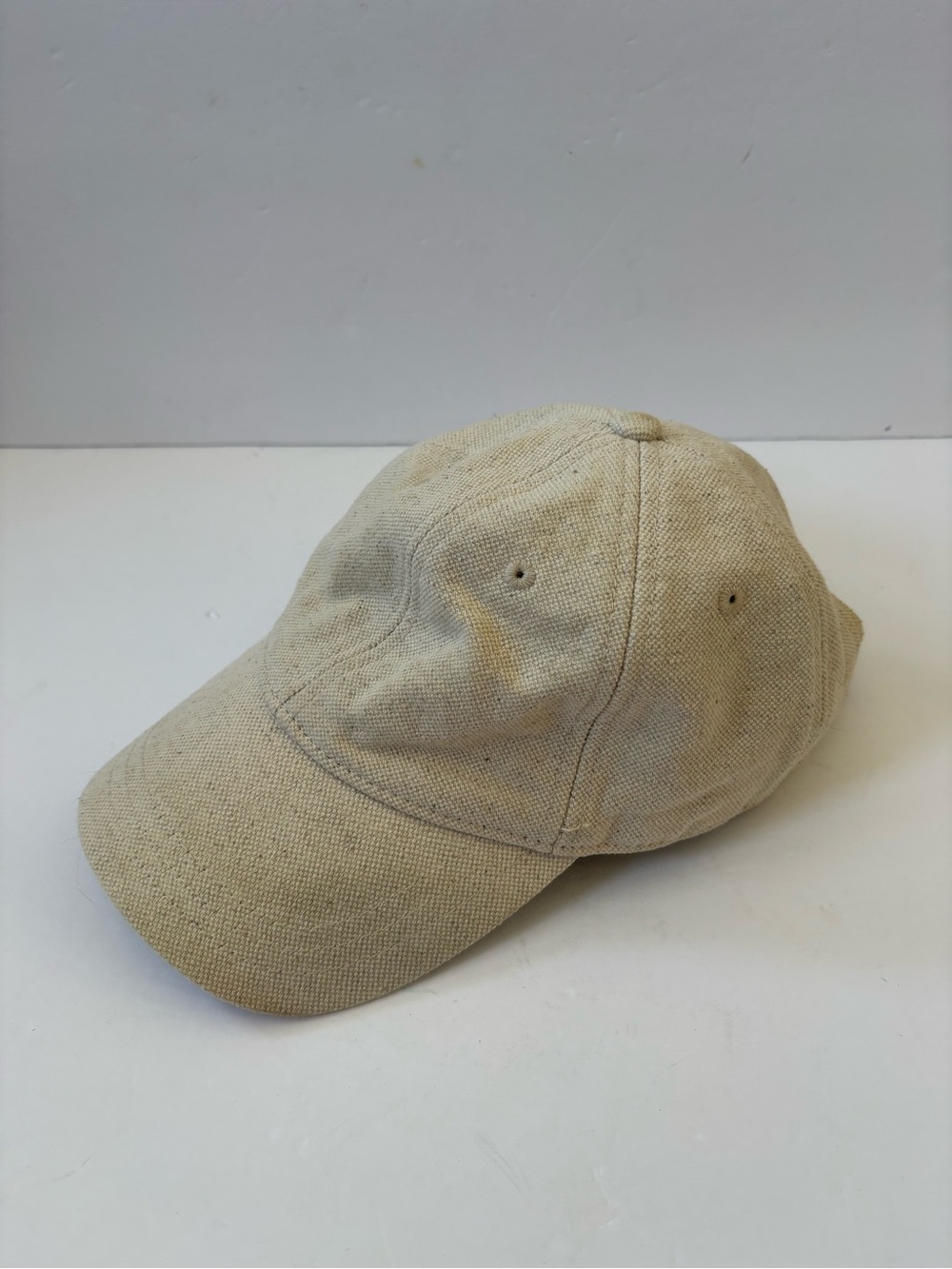 Madewell Cotton Linen Baseball Hat Canvas Off White Hat Preppy Baddie